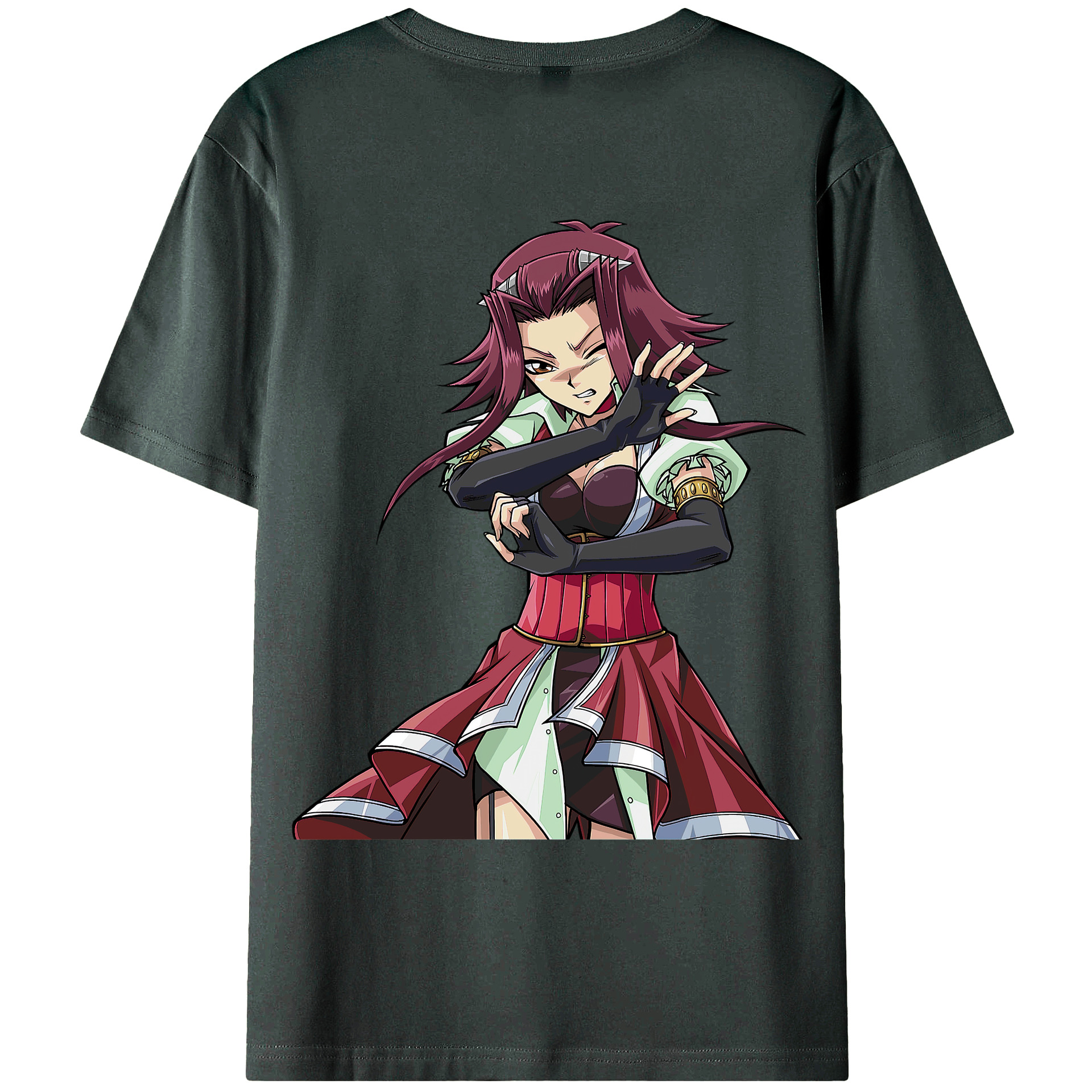 （画像用） 遊☆戯☆王 Yu-Gi-Oh! 綿100％ メンズ半袖Tシャツ（バックプリント） 通気性